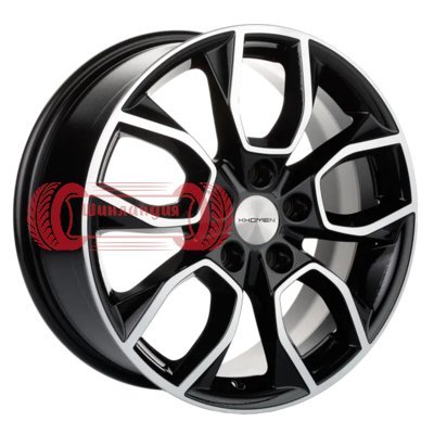 Khomen Wheels KHW1713 (Chery Tiggo 3/Tiggo 3 Pro) Black-FP 7x17/5x108 D60.1 ET45  