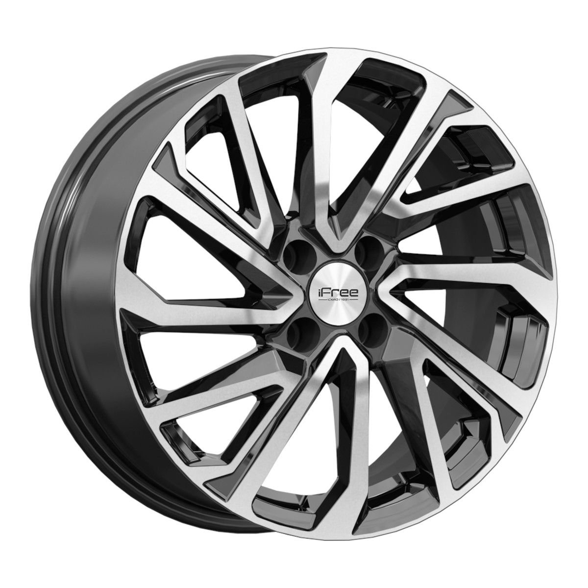 iFree Неом Алмаз черный 6.5x16/4x100 D60.1 ET37  