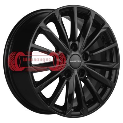 Khomen Wheels KHW1611 (Chery Tiggo 3/Tiggo 3 Pro) Black 6.5x16/5x108 D60.1 ET45  